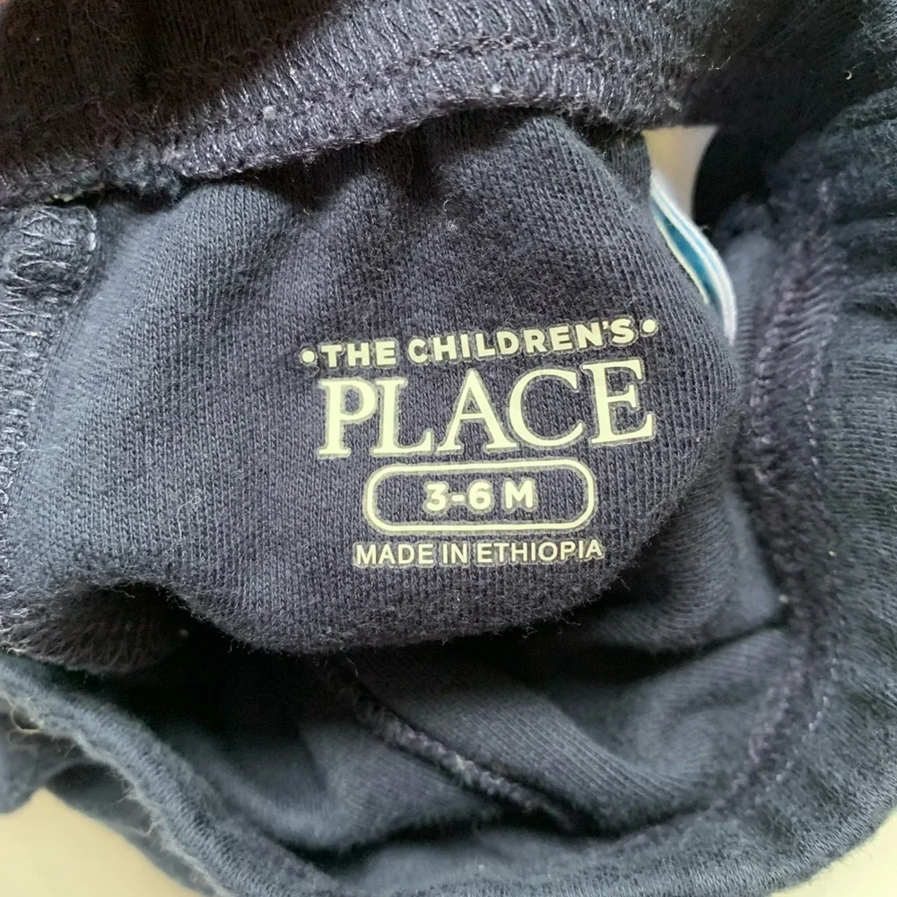 2 The Children’s Place sweatpants - navy and grey. Comfortable! 3-6 month